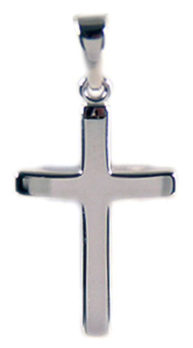 Kreuzkettenanhänger Silber, ca. 2 cm