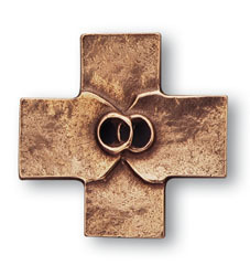 Ehekreuz Bronze mit Ring