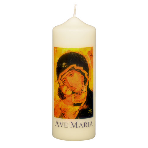 Kerze, Madonna mit Kind
